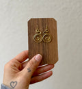 Spiral Brass Earrings