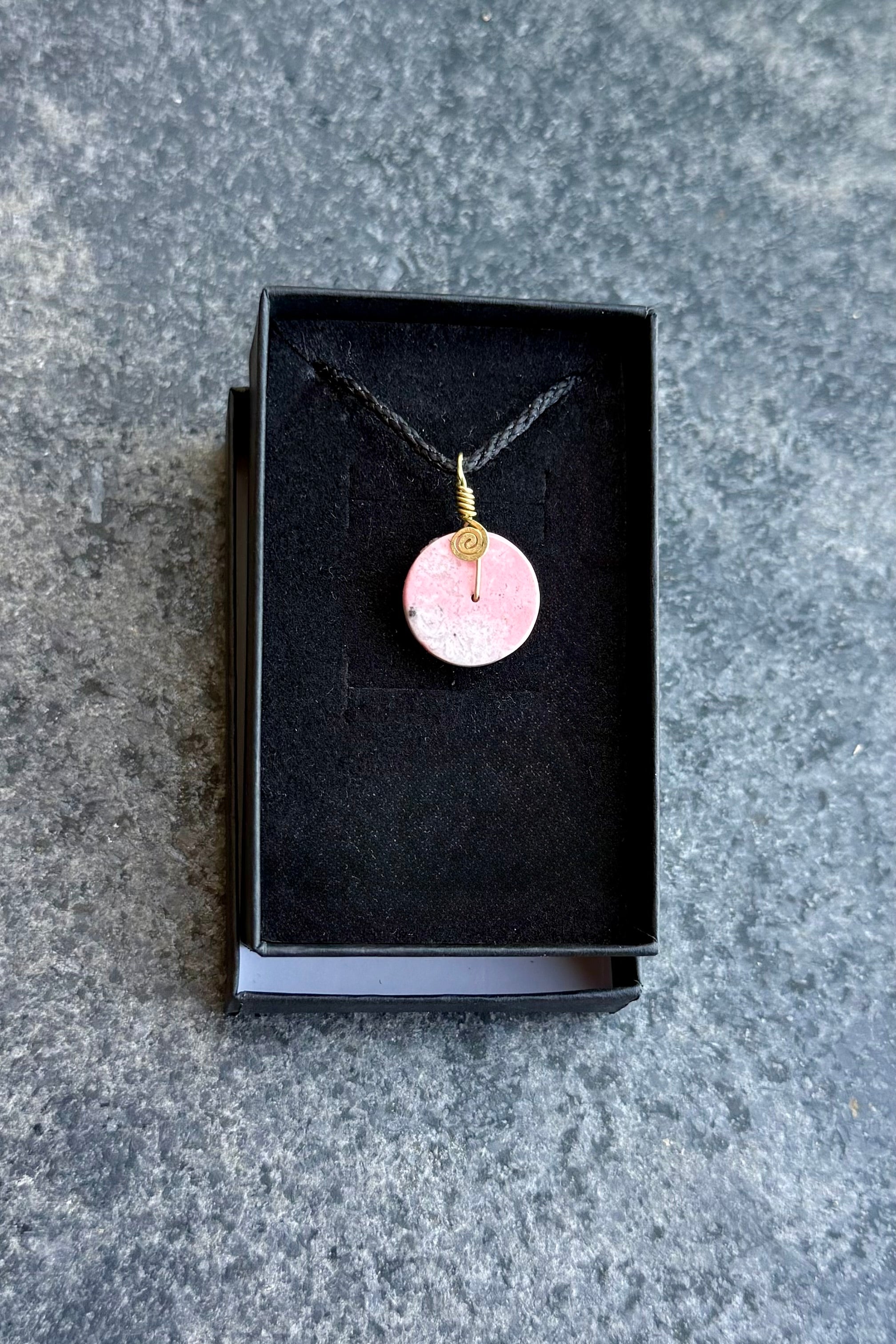Rhodochrosite Amulet