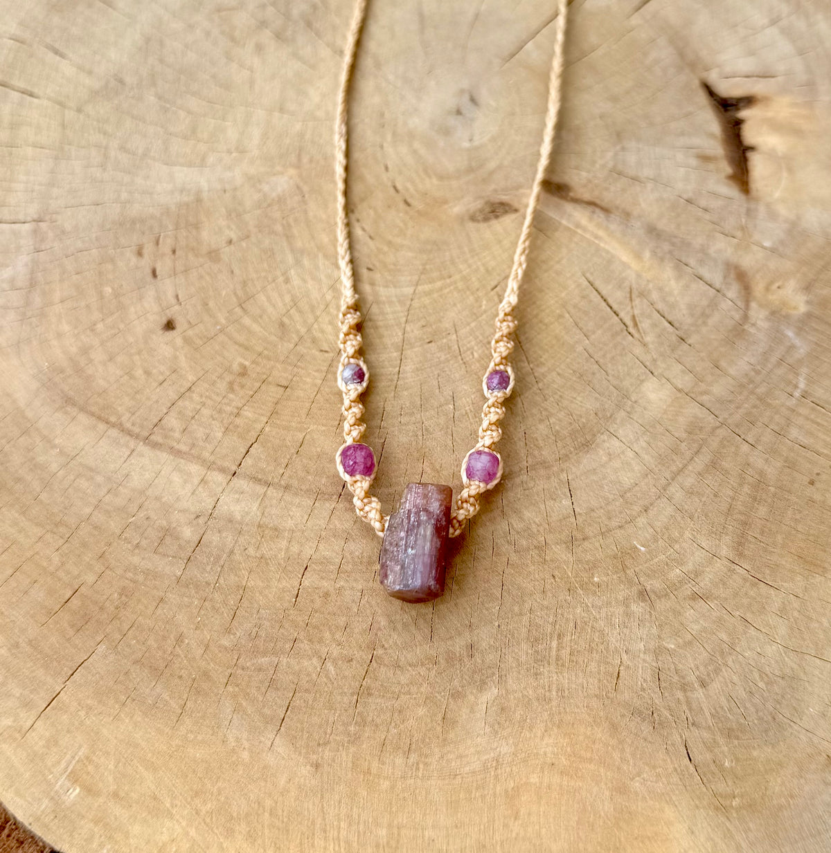 Pink Tourmaline Amulet
