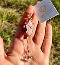 Rhodochrosite • Rutilated Quartz • Fire Agate