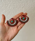 Red Dreamcatcher Earrings