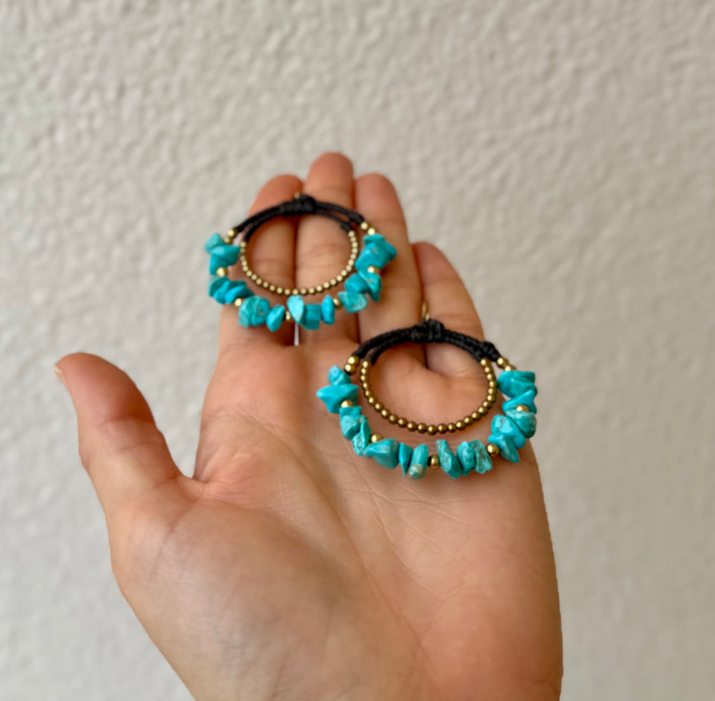Ocean Soul - Howlite Earrings