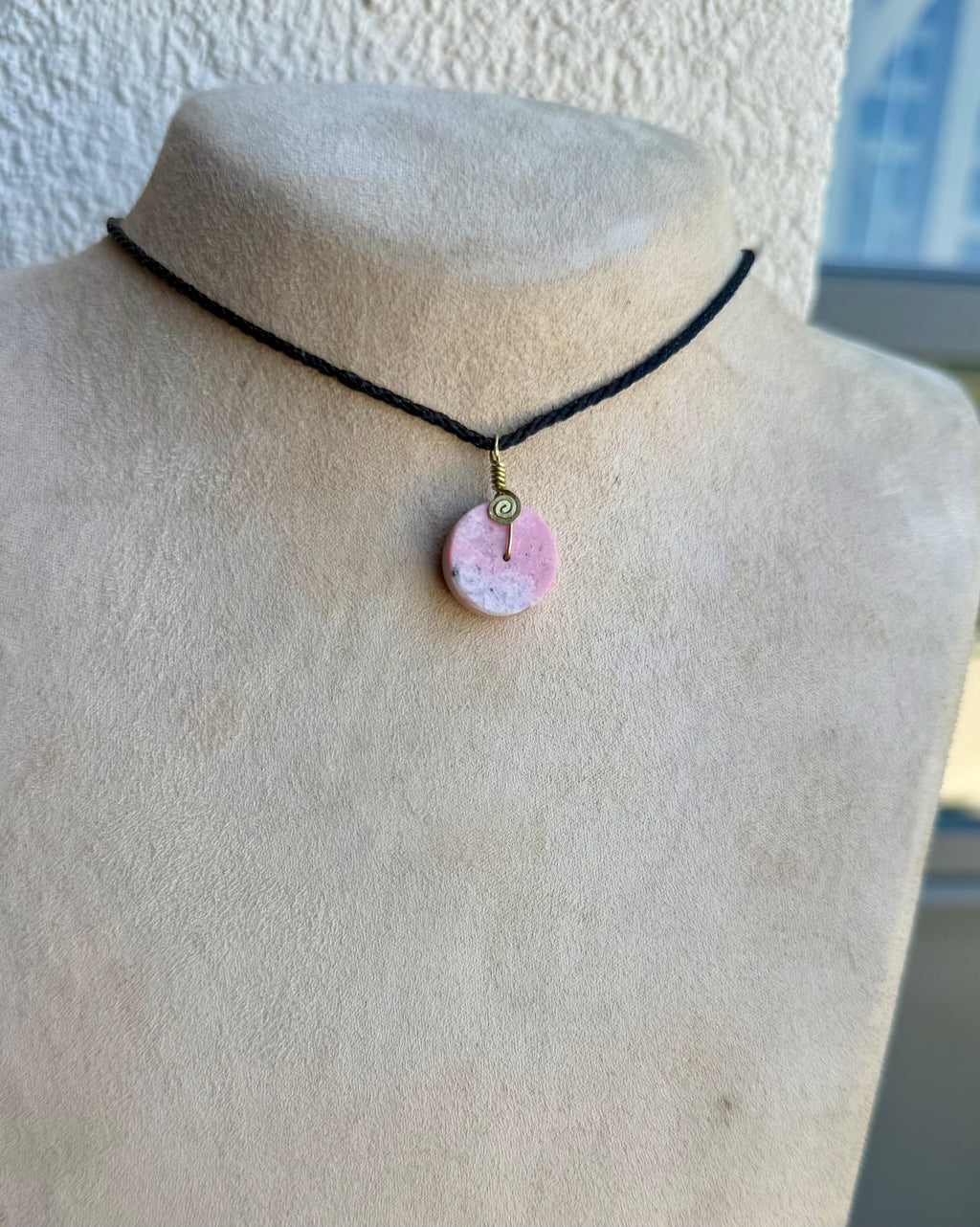 Rhodochrosite Amulet