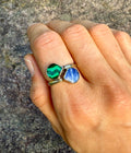 Malachite & Apatite Ring