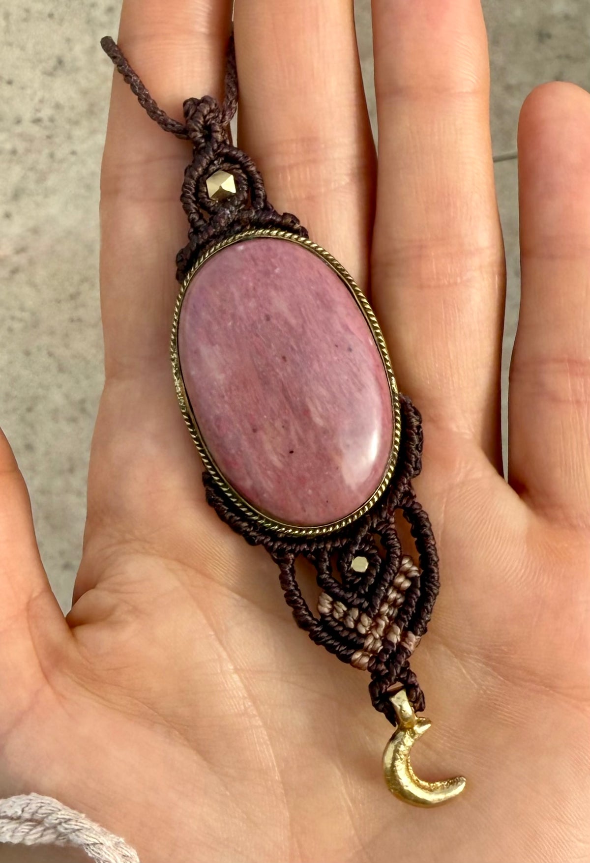Magical Pink Opal Amulet