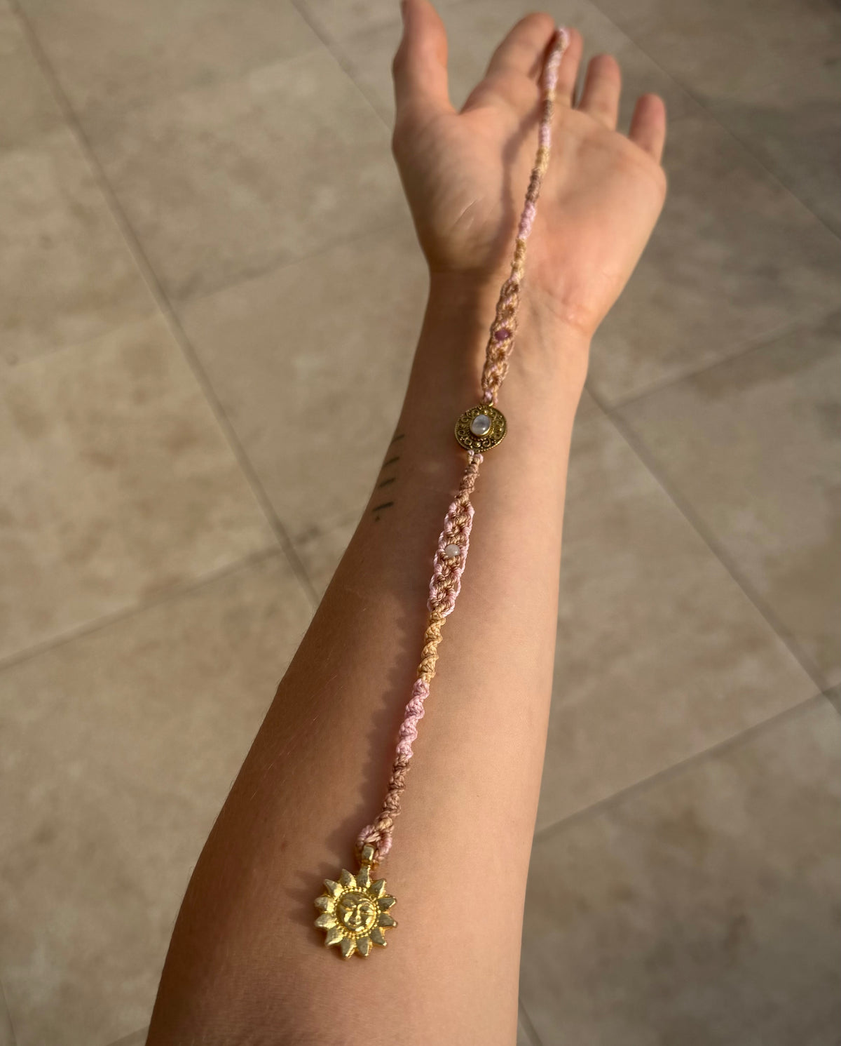 Sunlit Moonstone Hairwrap