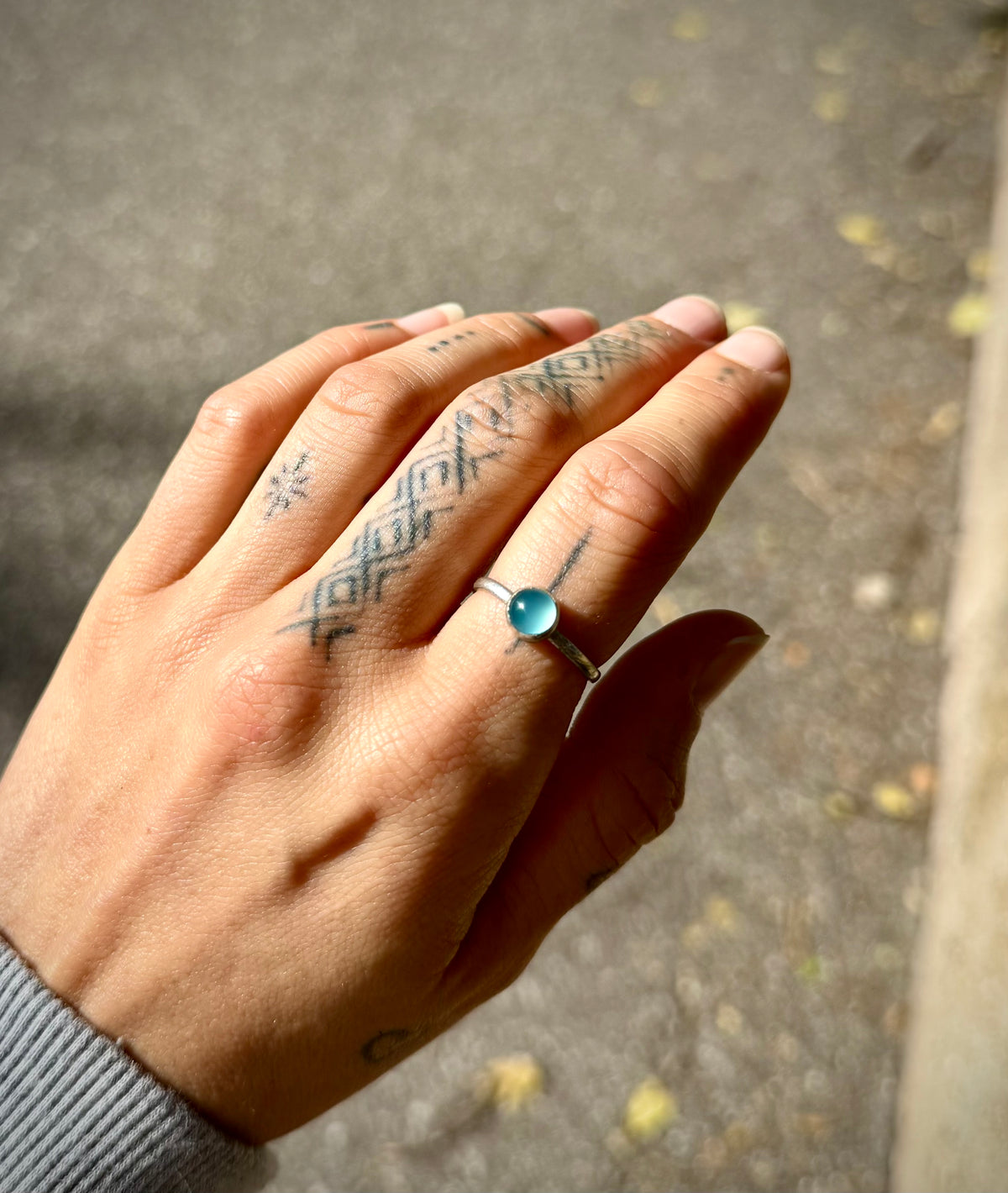 Onyx Cielo Silver Ring