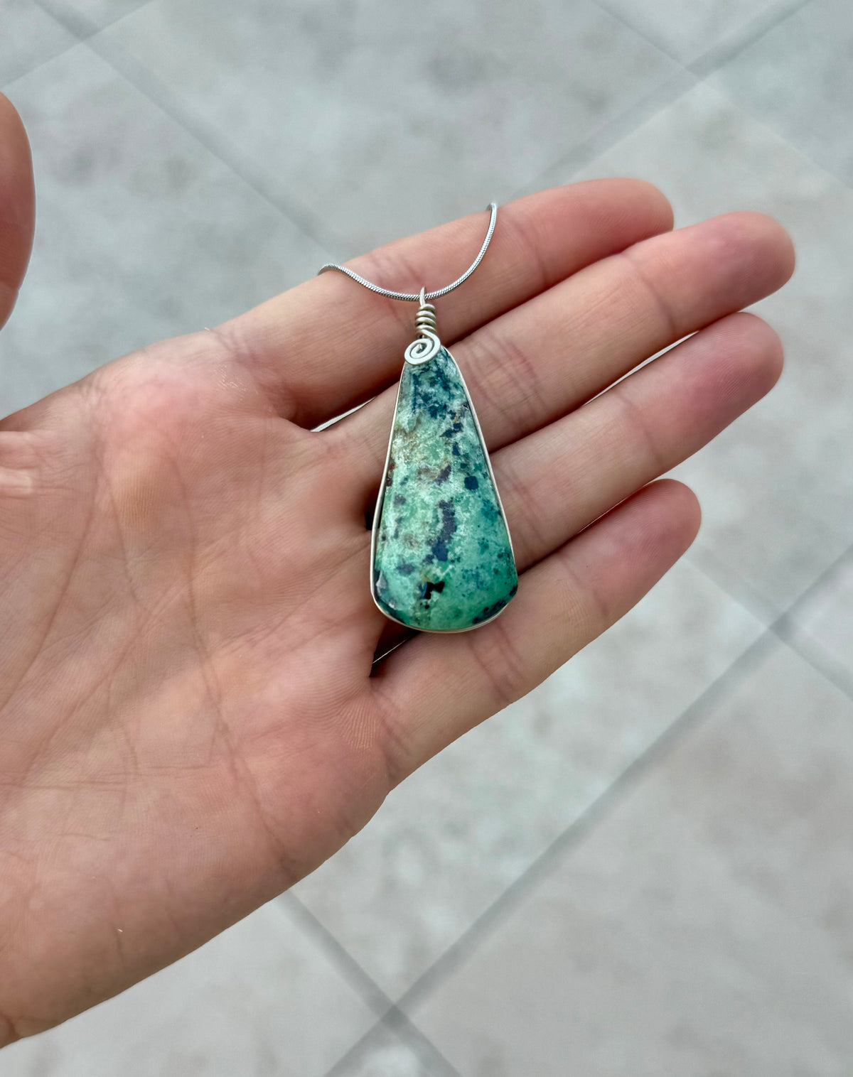 Chrysocolla Amulet