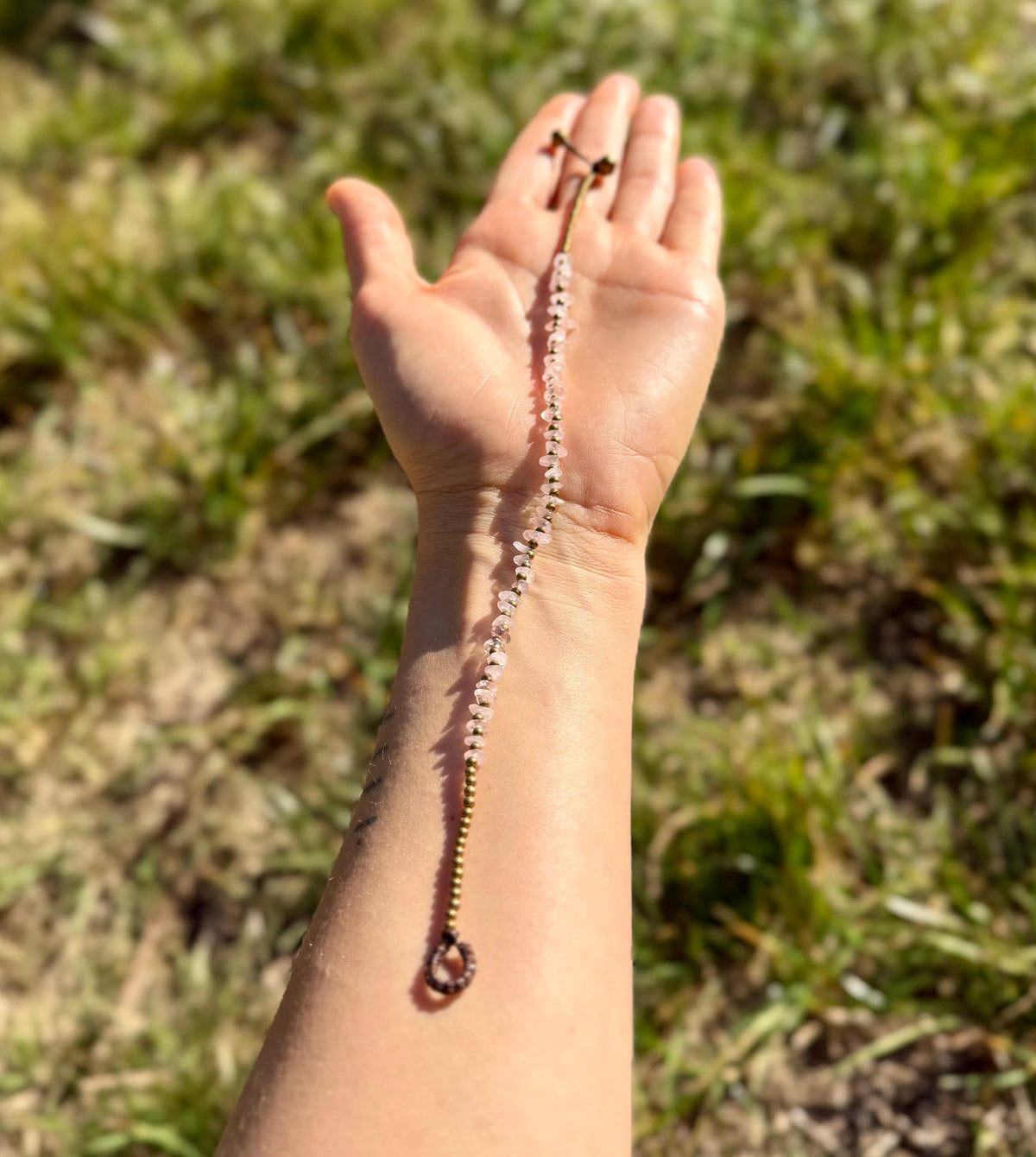 Rose Quartz Anklet