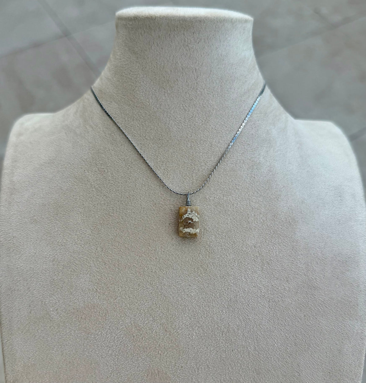 Calcite Fossil Amulet