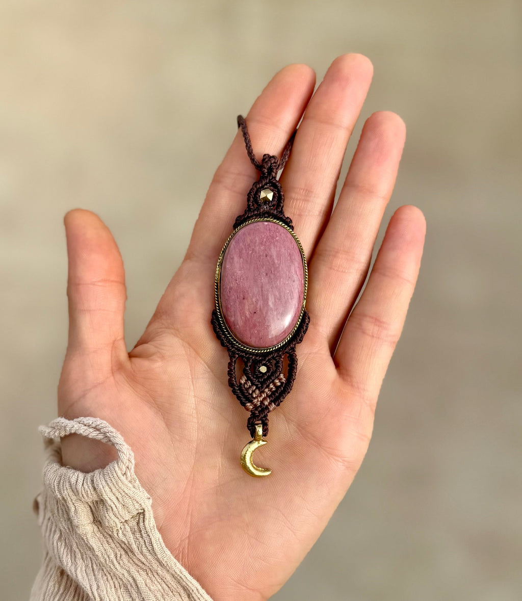 Magical Pink Opal Amulet