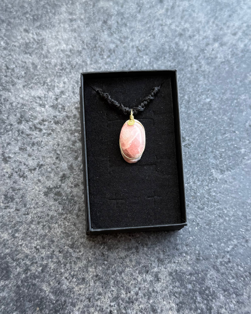 Rhodochrosite Amulet
