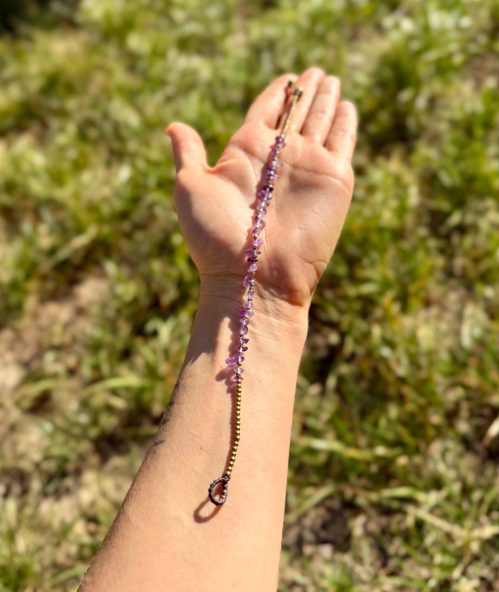 Amethyst Anklet
