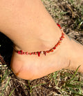 Red Coral Anklet