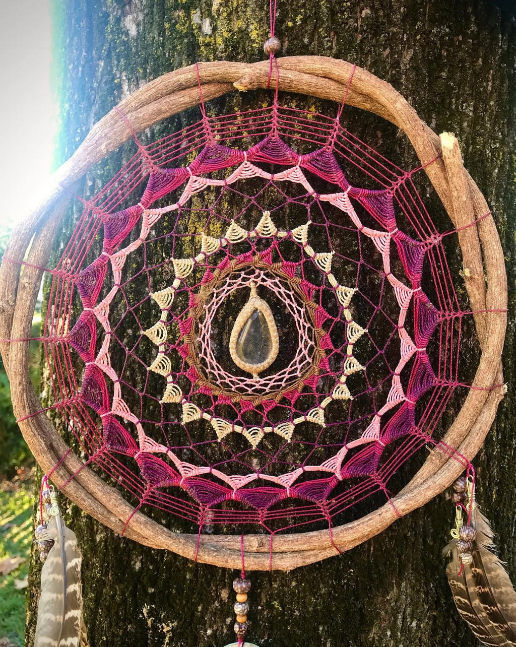 Natural Dreamcatcher - Quartz & Agate