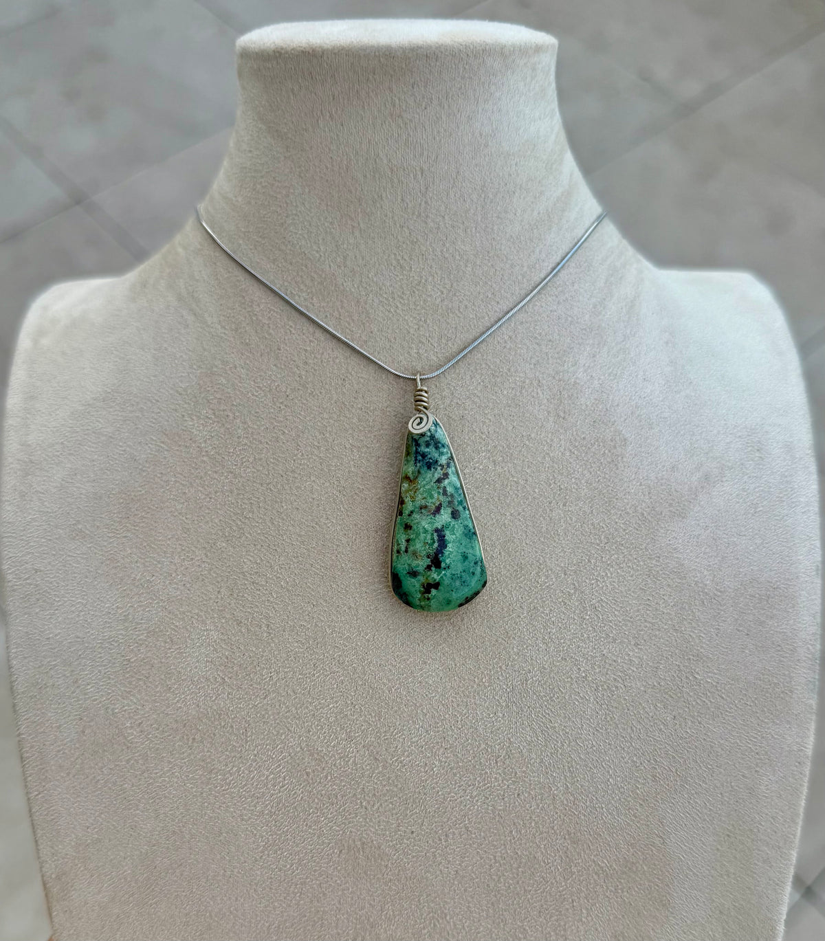 Chrysocolla Amulet