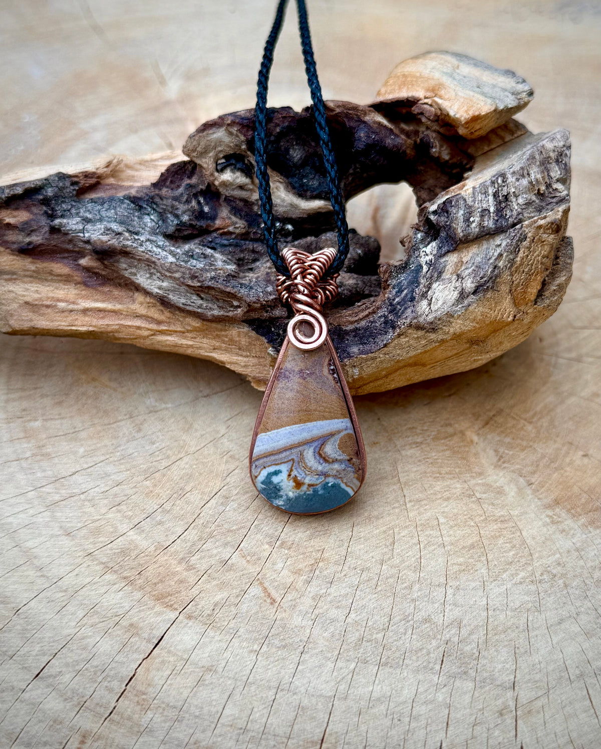 Landscape Jasper Amulet