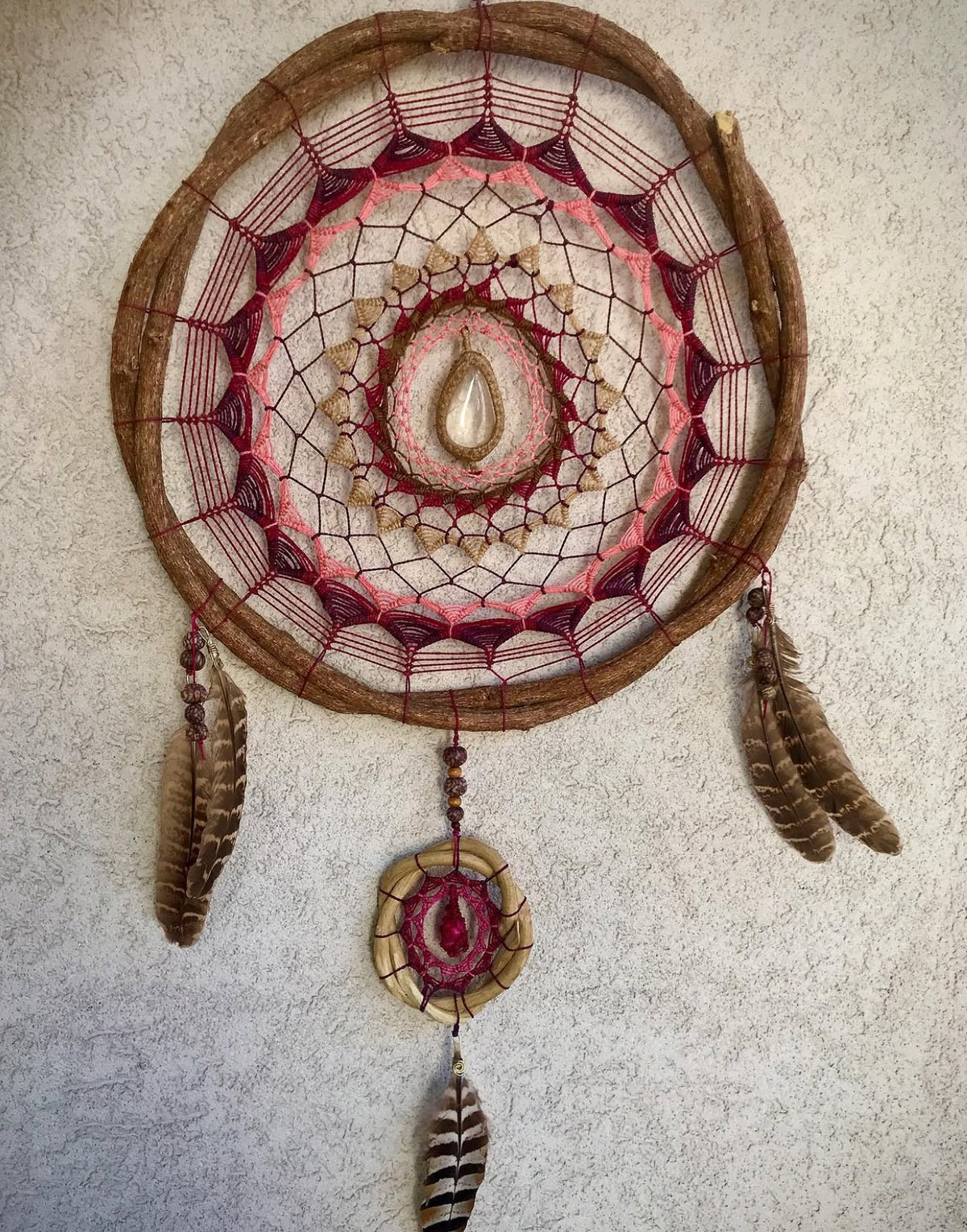 Natural Dreamcatcher - Quartz & Agate