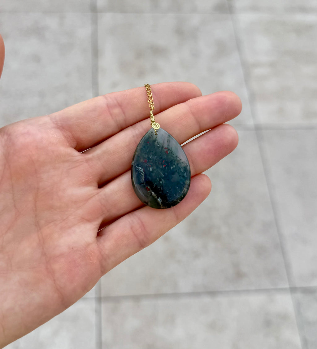 Dragonblood Jasper Amulet