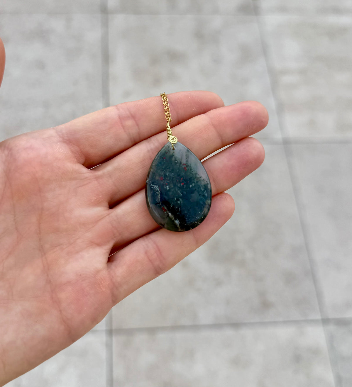 Dragonblood Jasper Amulet