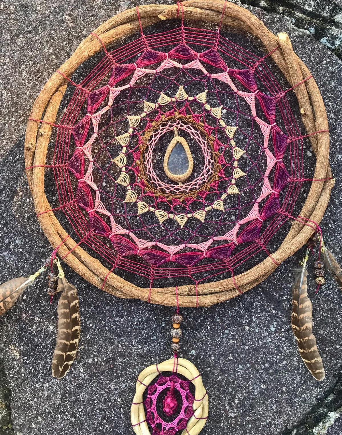 Natural Dreamcatcher - Quartz & Agate
