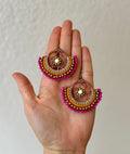 Pink Dreamcatcher Earrings