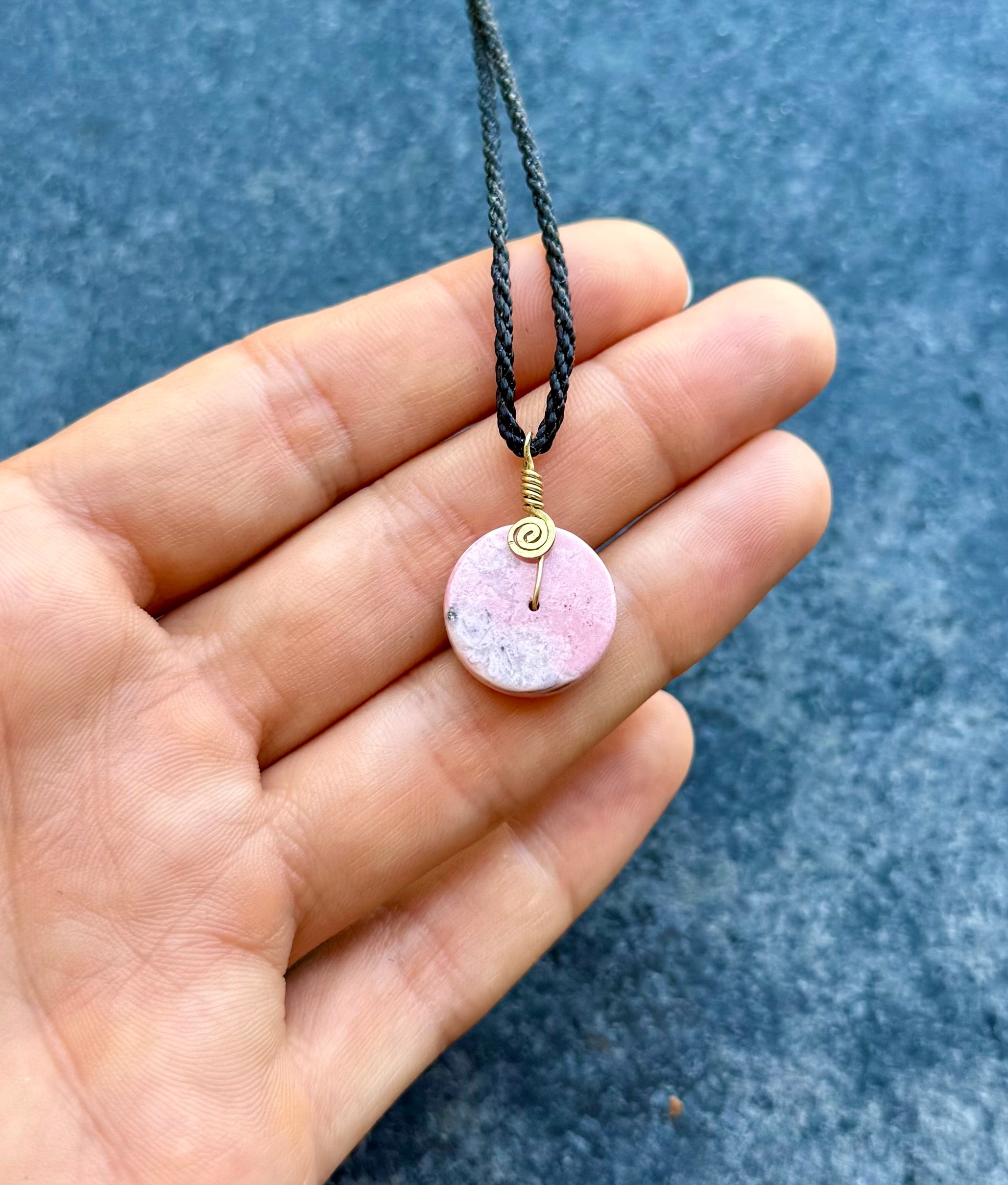 Rhodochrosite Amulet