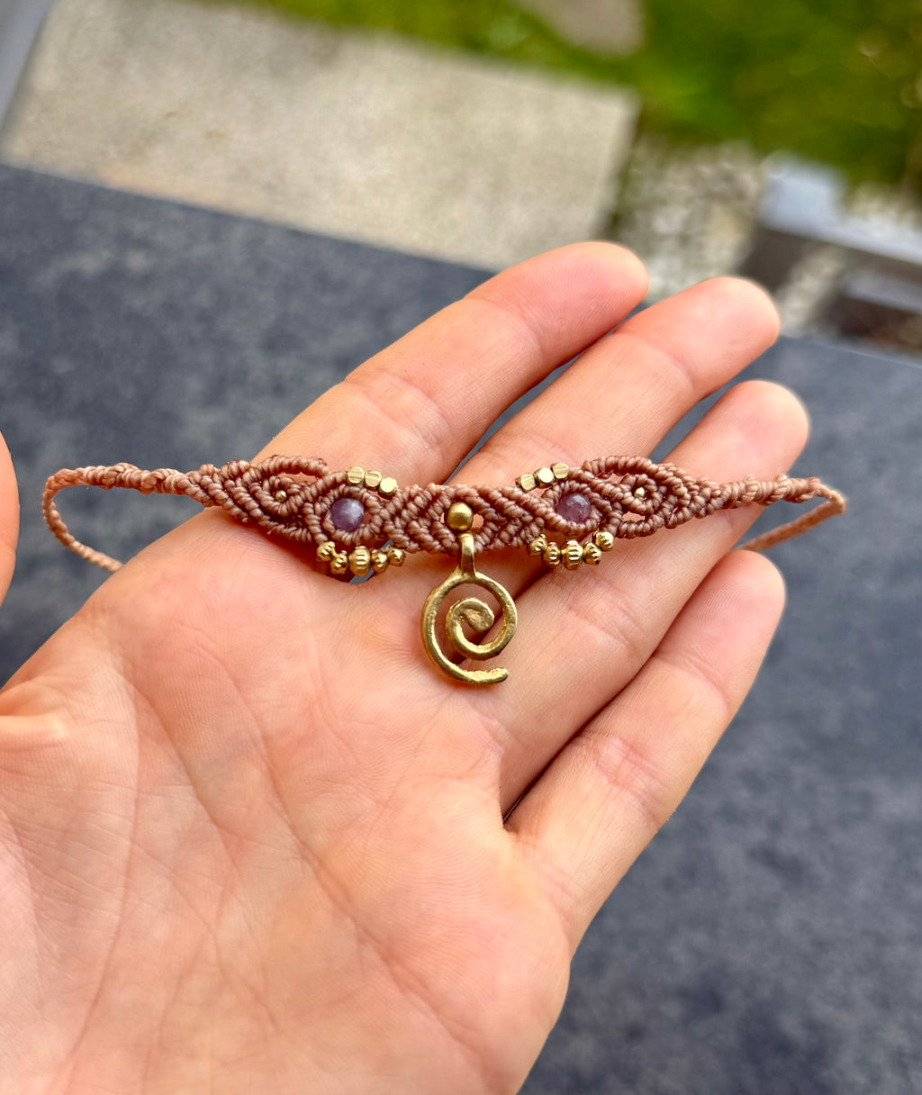 Spiral Choker Rainbow Tourmaline