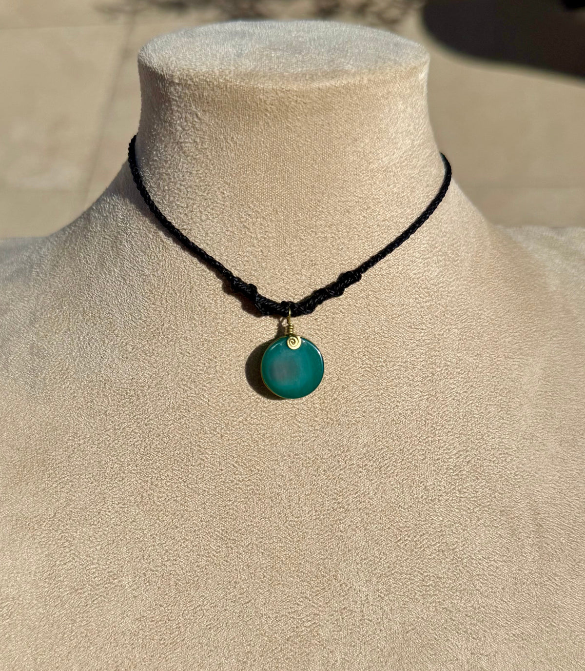 Green Agate Amulet