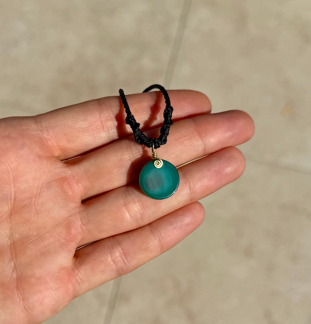 Green Agate Amulet