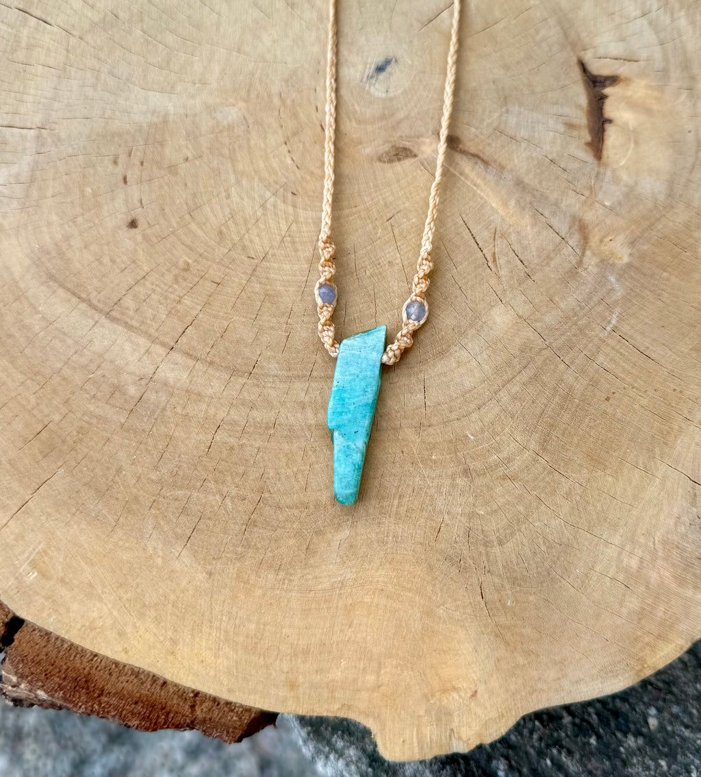Amazonite & Tanzanite Amulet