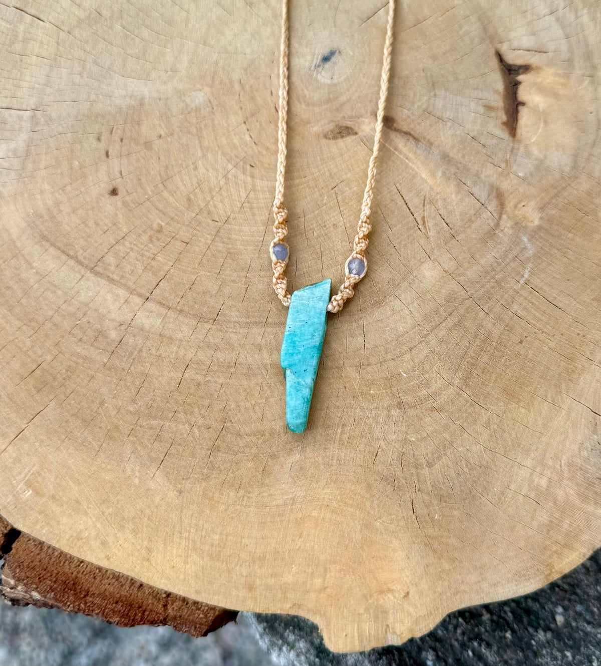 Amazonite & Tanzanite Amulet