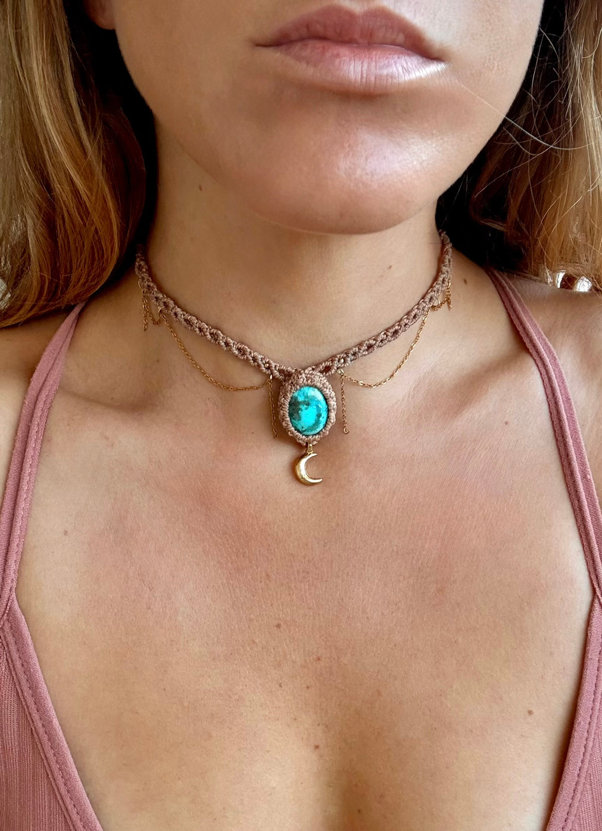 Turquoise Goddess Choker