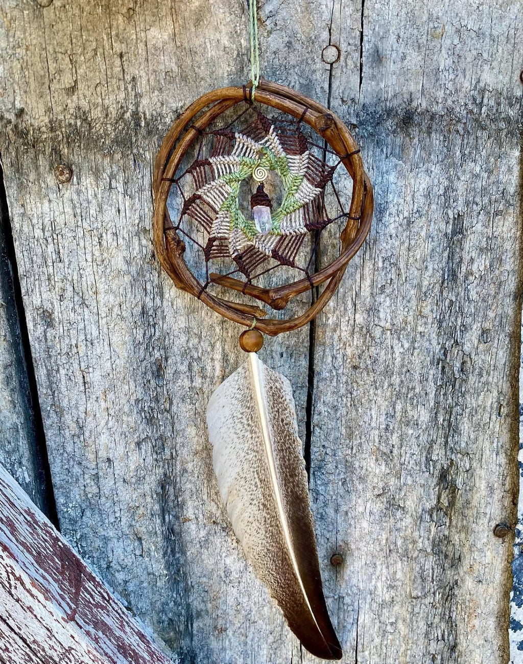 Natural Dreamcatcher Crystal Quartz