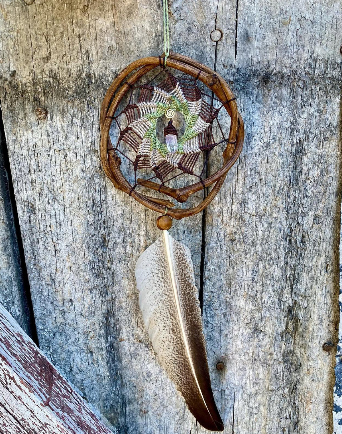 Natural Dreamcatcher Crystal Quartz