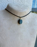 Gold Obsidian Amulet