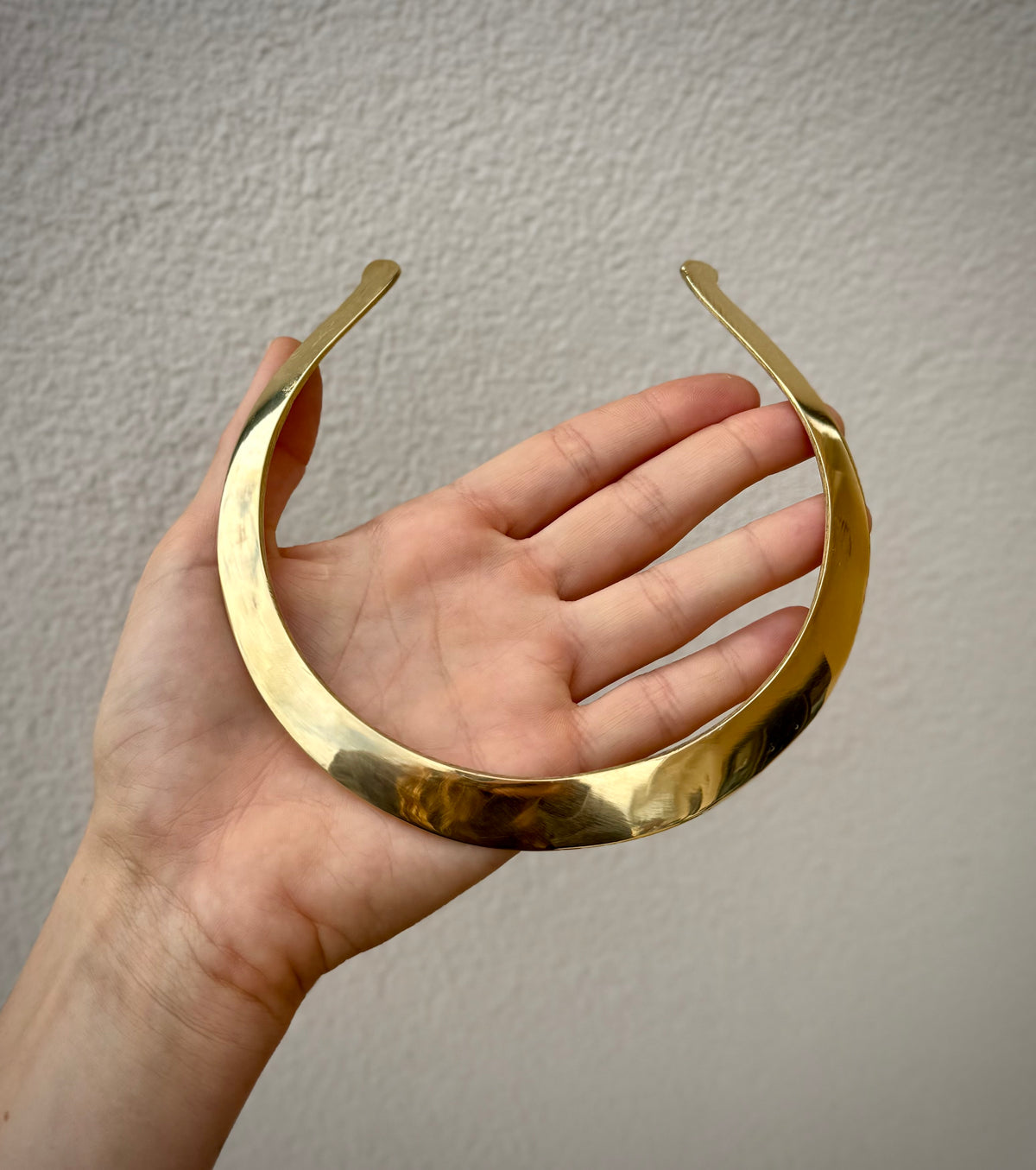 Sculptural Brass Choker