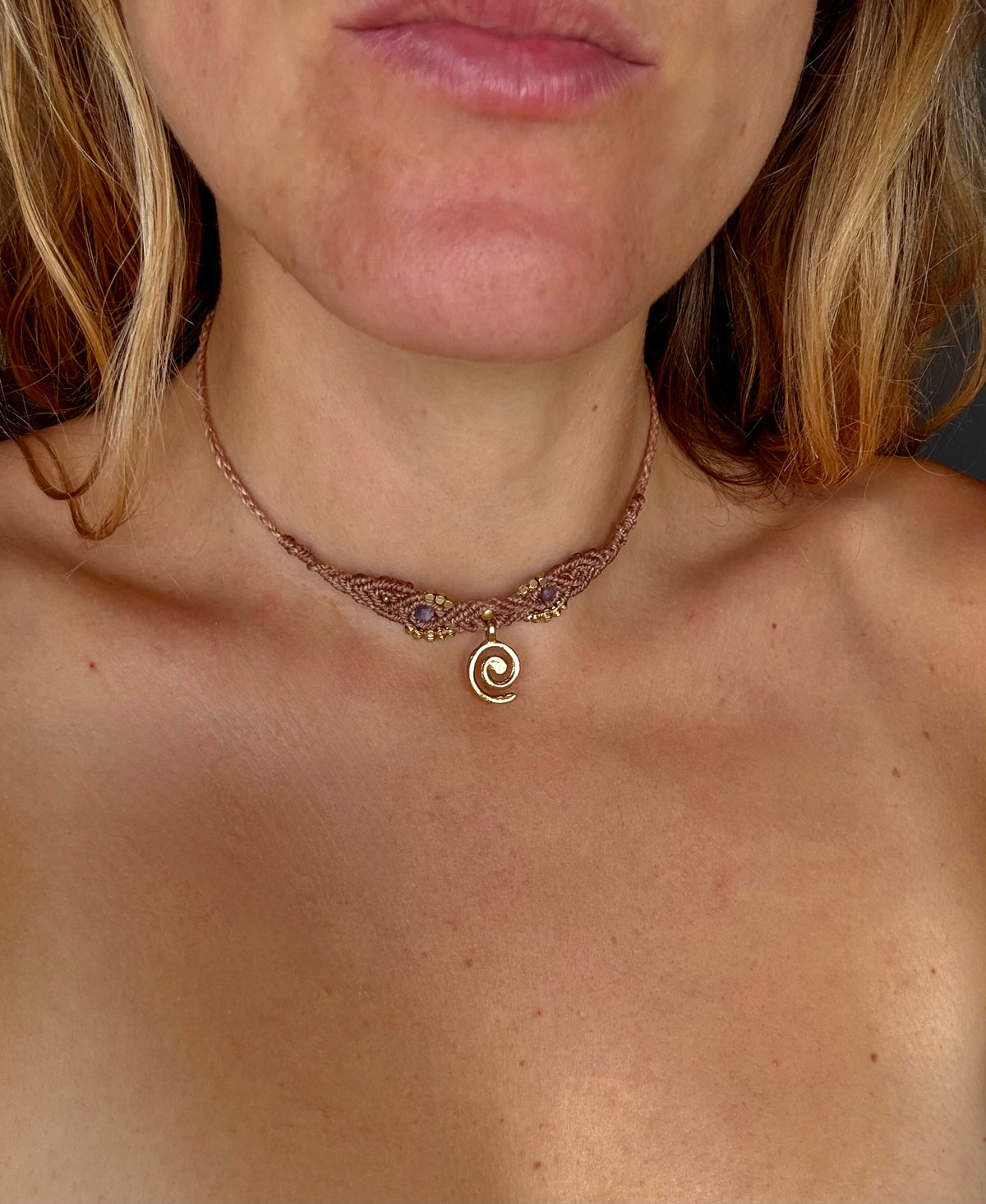 Spiral Choker Rainbow Tourmaline