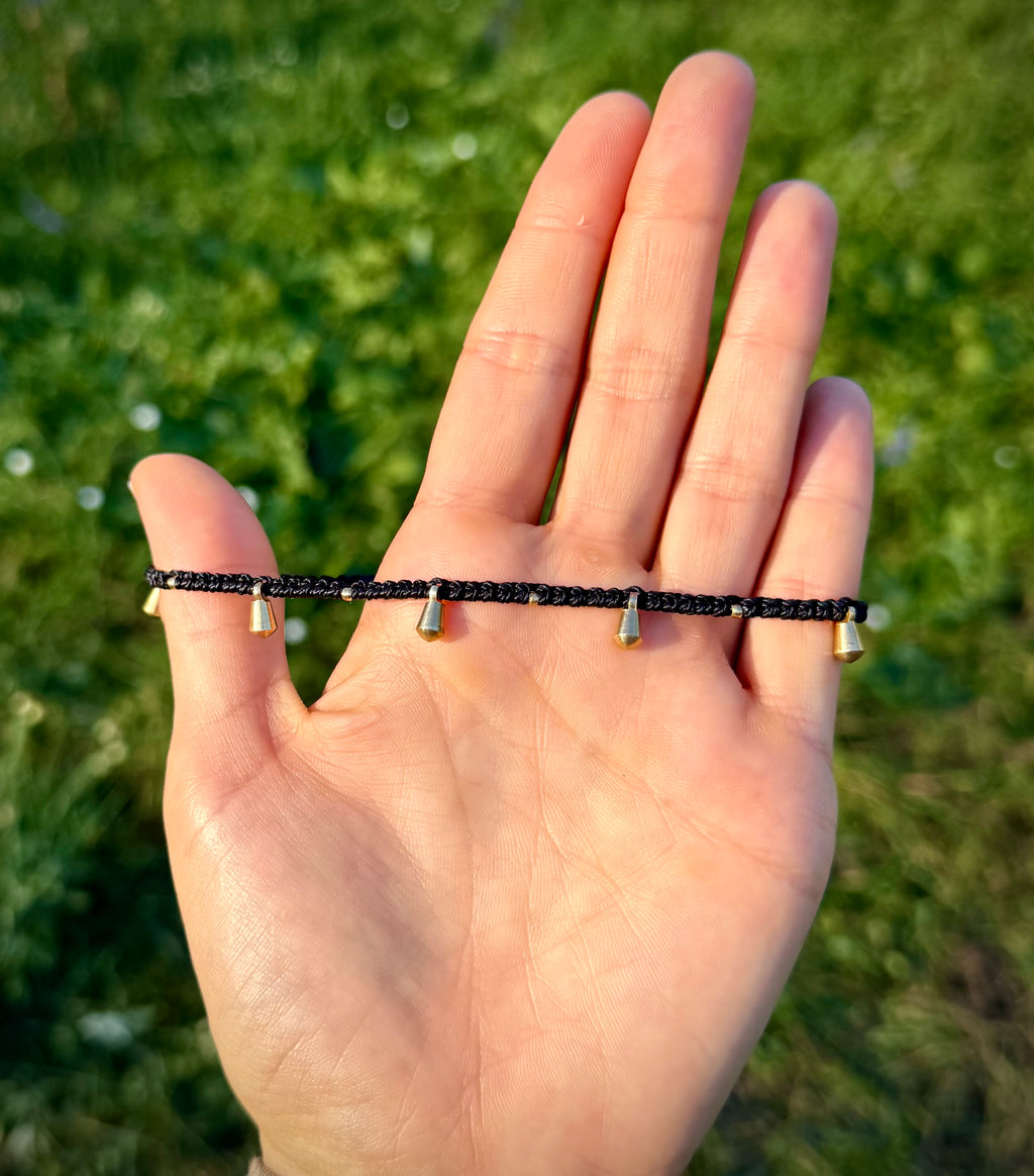 Delicate Drops Choker - Black