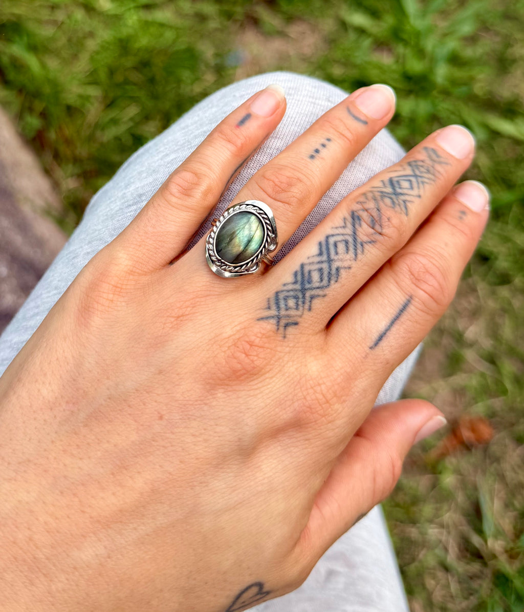 Labradorite Ring