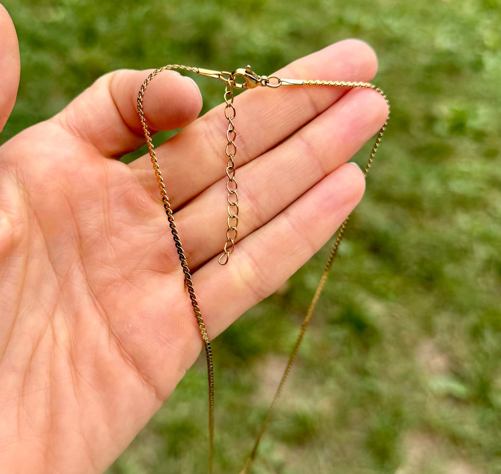 Colombian Tiger's Eye Amulet - Heart