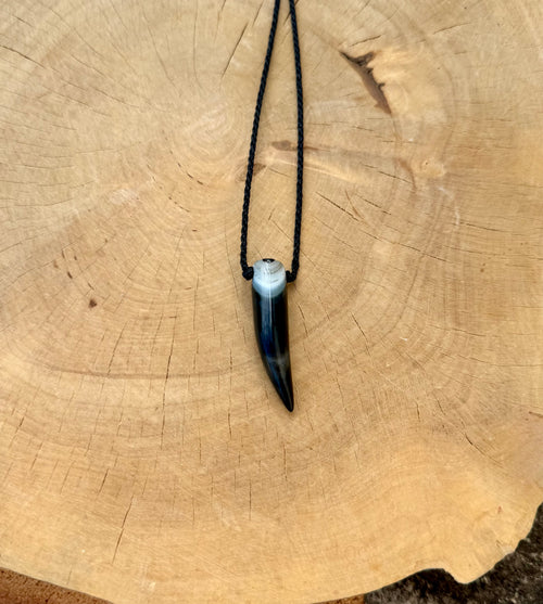 Black & White Agate - Amulet