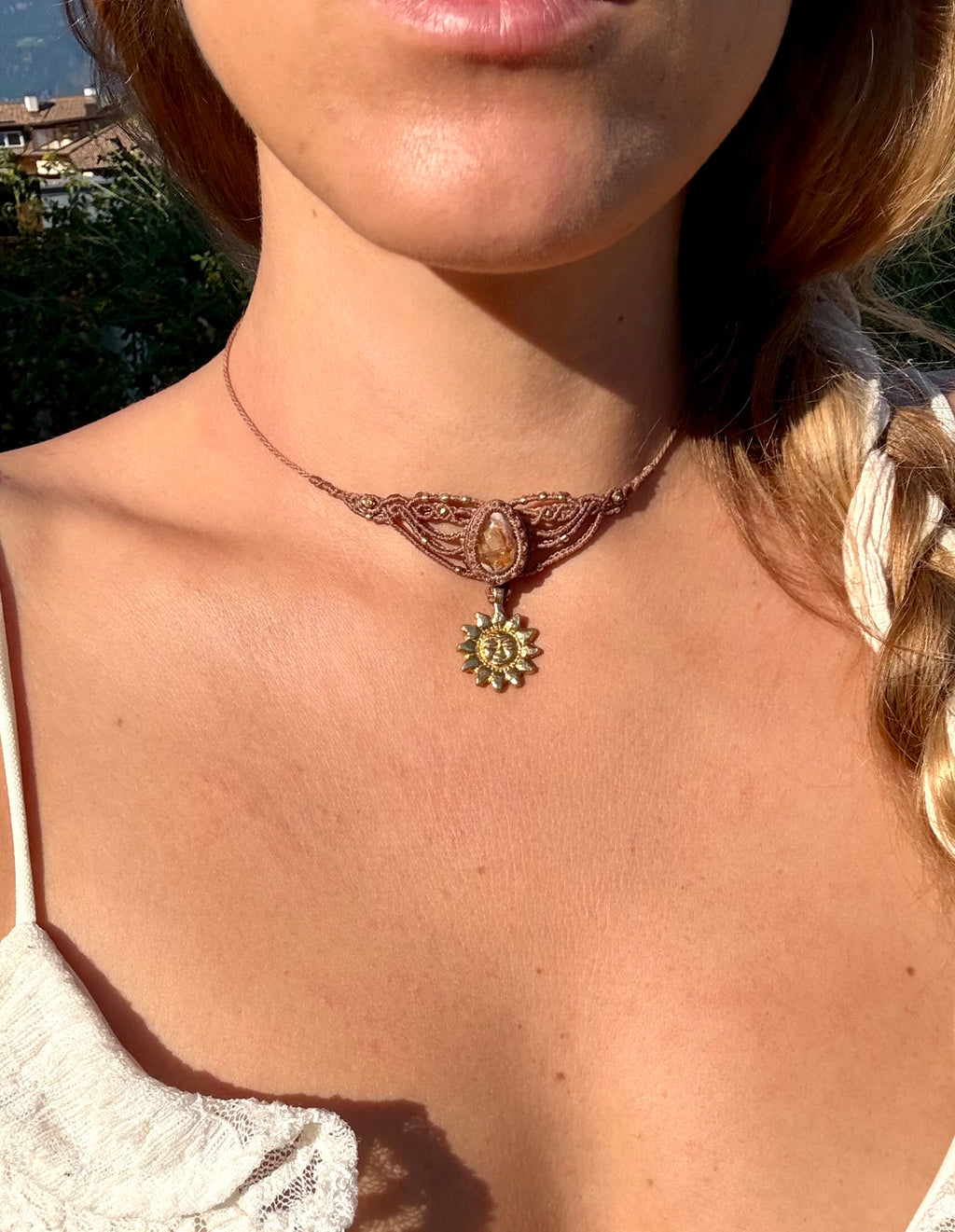 Fire Opal Choker