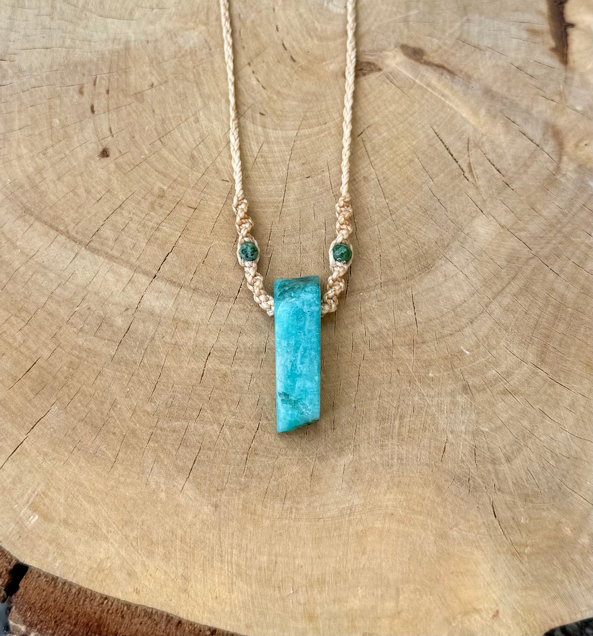 Amazonite & African Turquoise Amulet