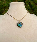 Finnish Labradorite Amulet - Heart