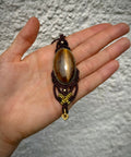 Tiger's Eye Macrame Necklace