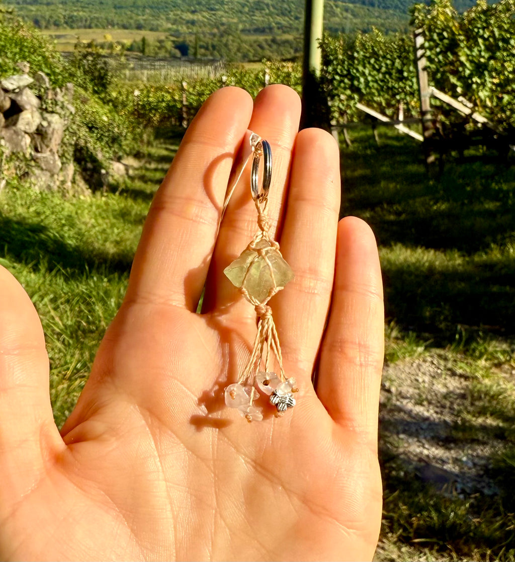Green Fluorite • Rose Quartz