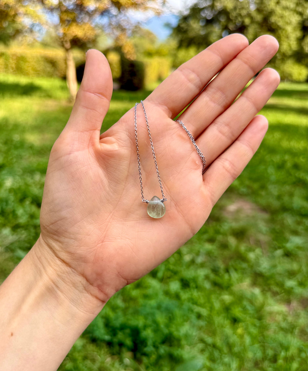 Fairy Necklace - Green Fluorite