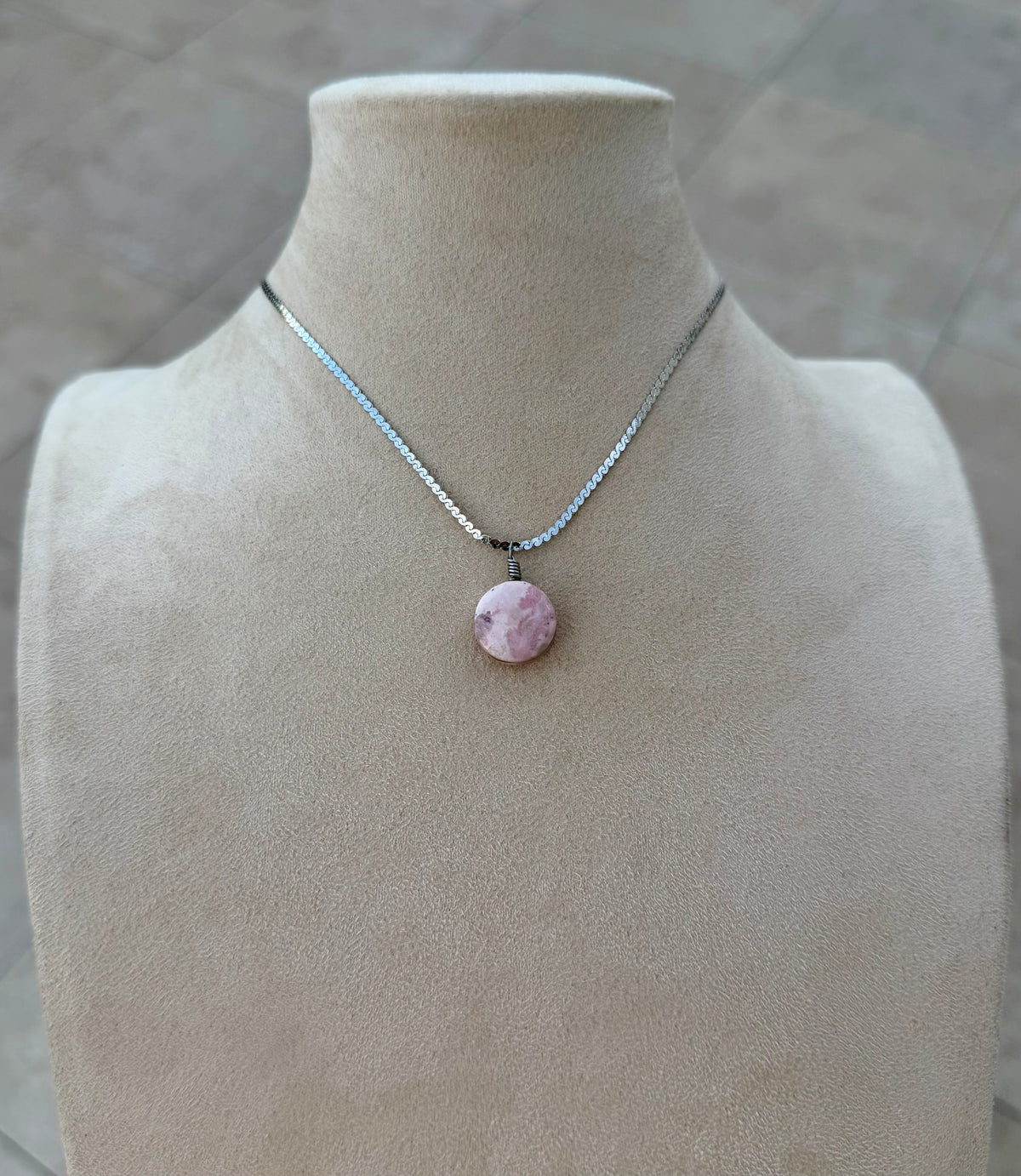Rhodochrosite Amulet