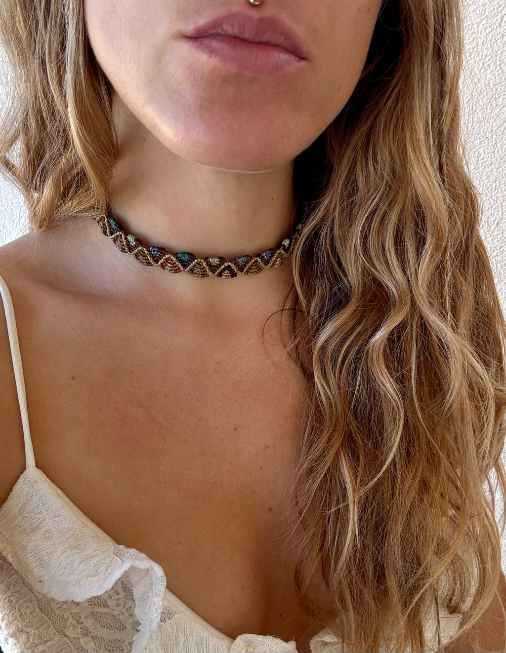Macrame Headband-to-Necklace